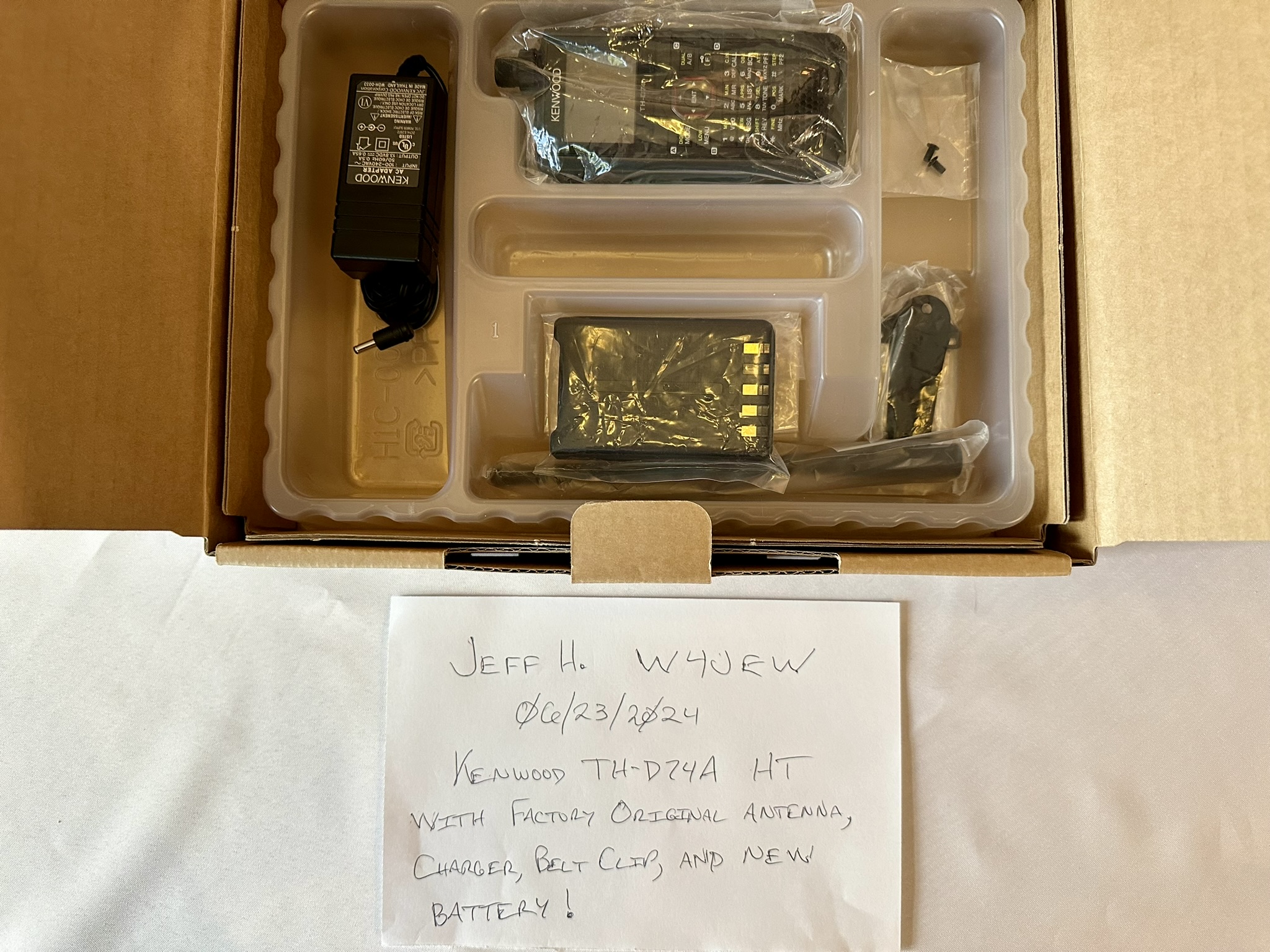 Kenwood TH-D74A - Items in Open Box