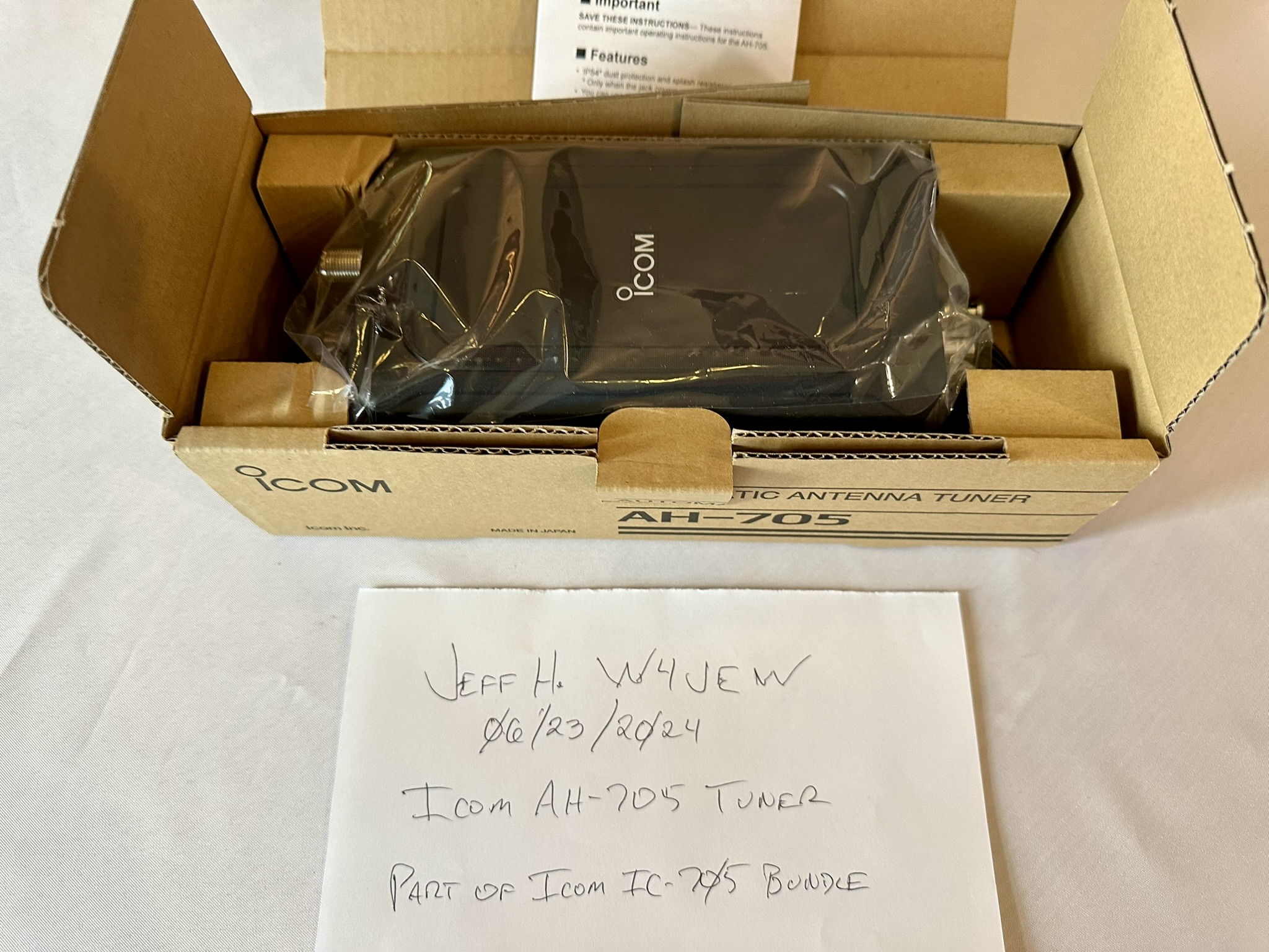 Icom AH-705 Tuner - All Items - Open Box